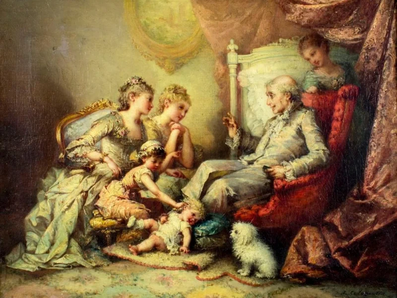 1817-Joséphine Calamatta - Tre generazioni
